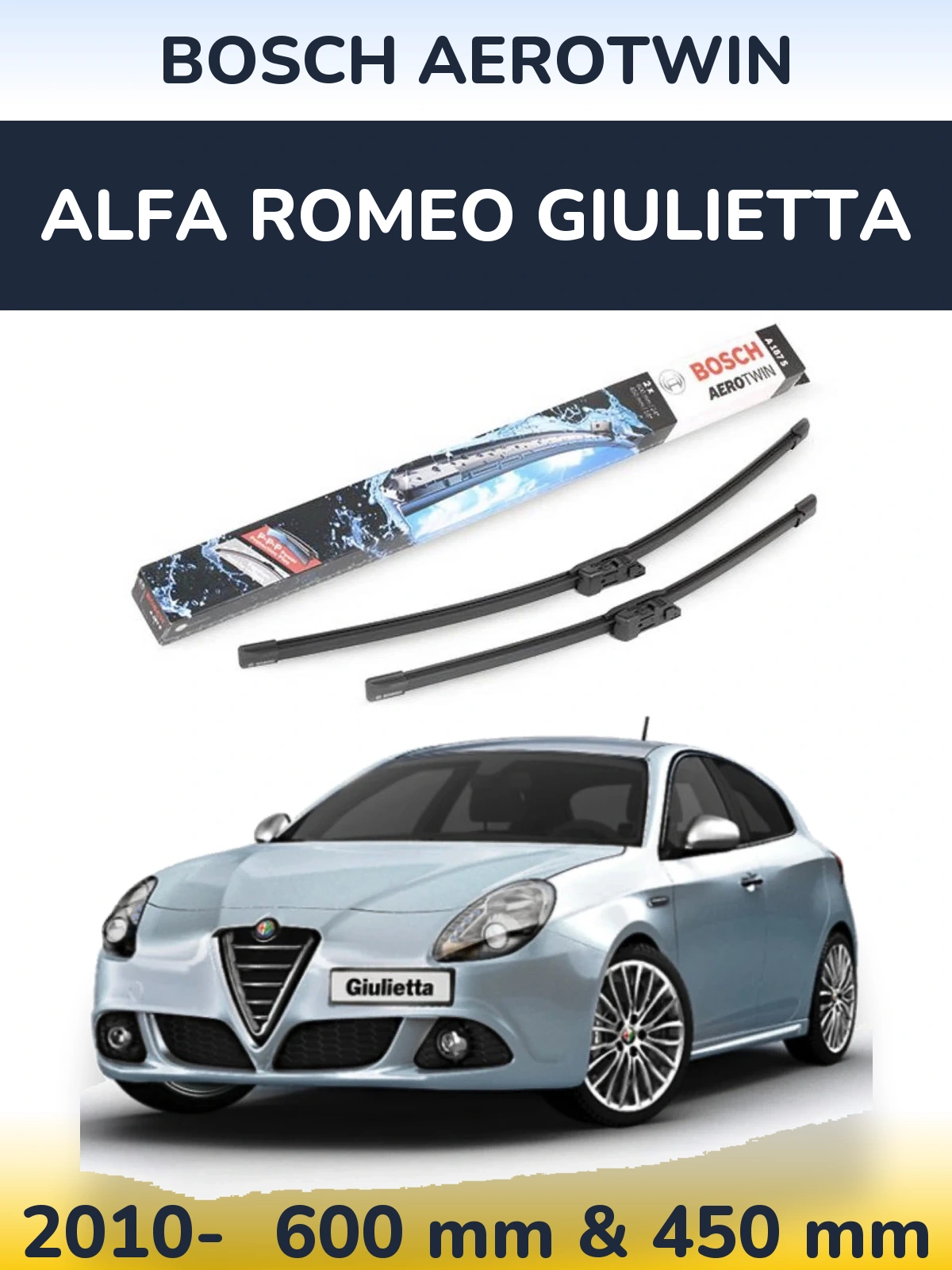 Torkarblad BOSCH AeroTwin för Alfa Romeo Giulietta
