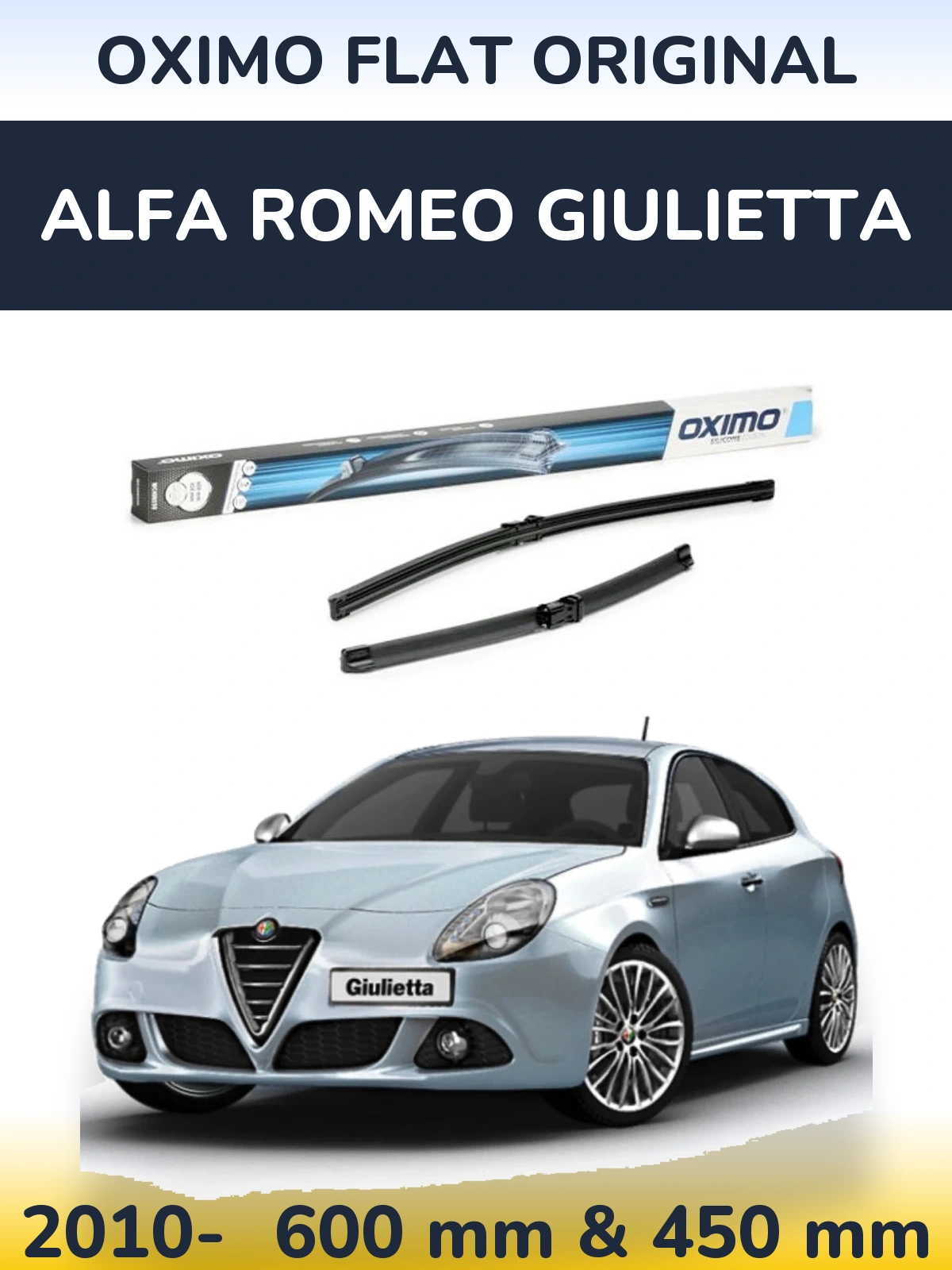 Torkarblad Oximo Flat Original för Alfa Romeo Giulietta