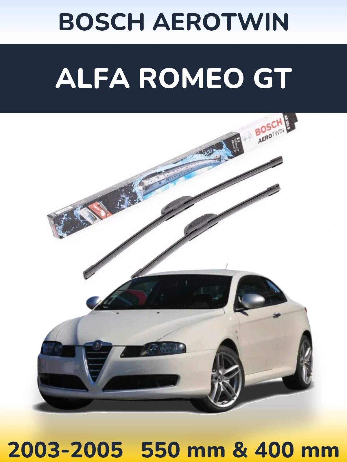 Torkarblad BOSCH AeroTwin för Alfa Romeo GT