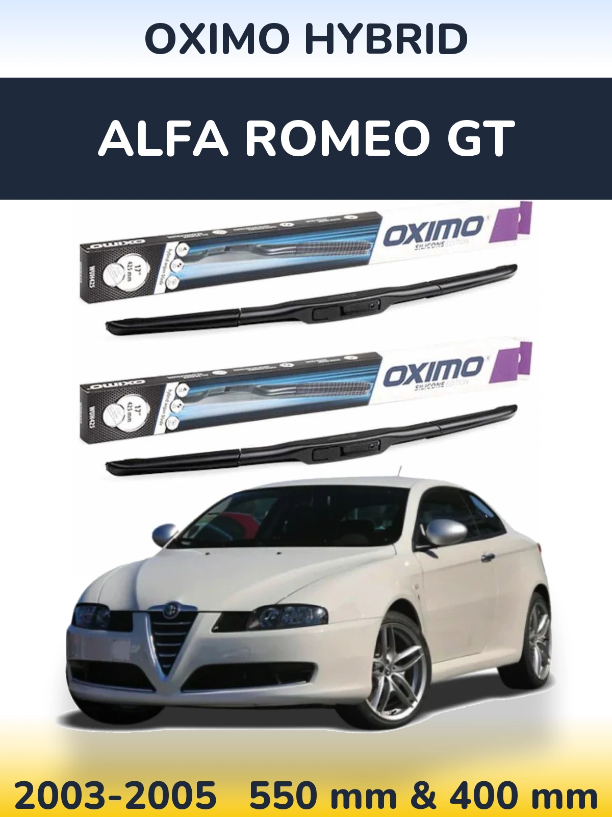 Torkarblad Oximo Hybrid för Alfa Romeo GT