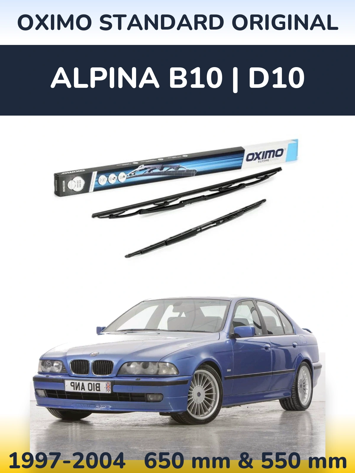 Torkarblad Oximo Standard Original för Alpina B10 | D10