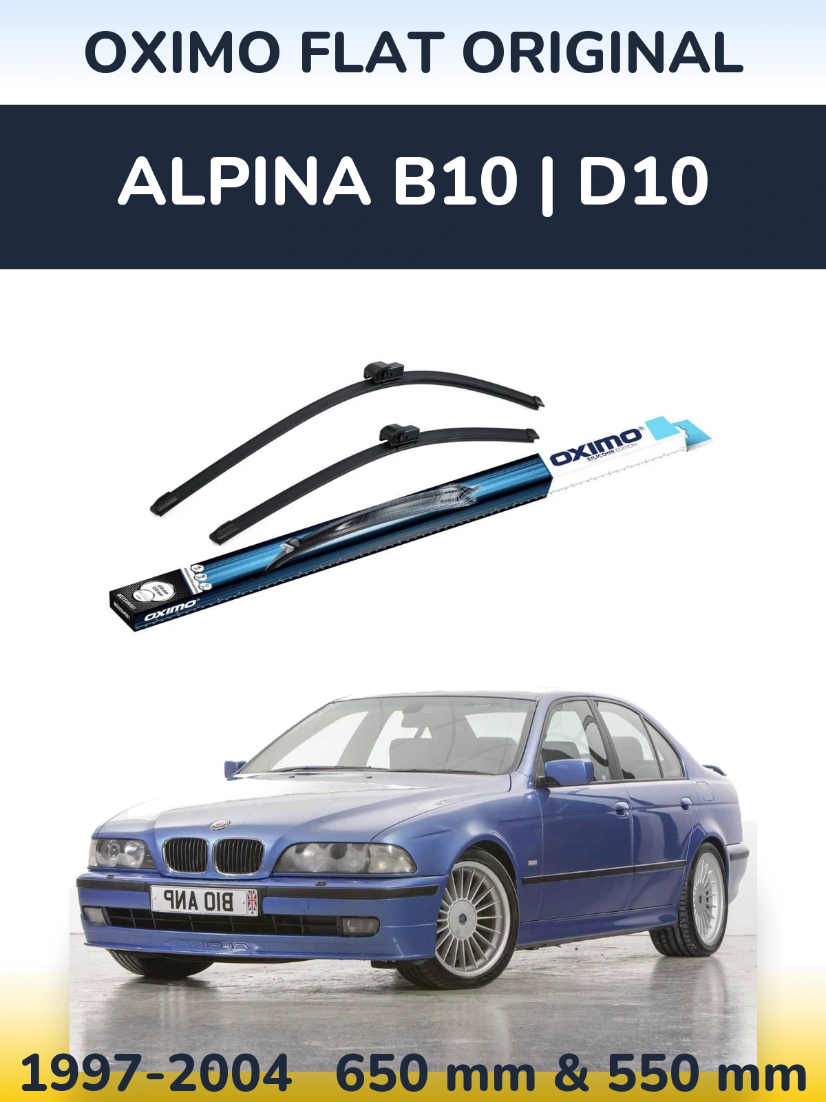 Torkarblad Oximo Flat Original för Alpina B10 | D10