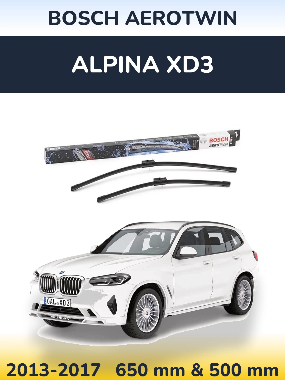 Torkarblad BOSCH AeroTwin för Alpina XD3
