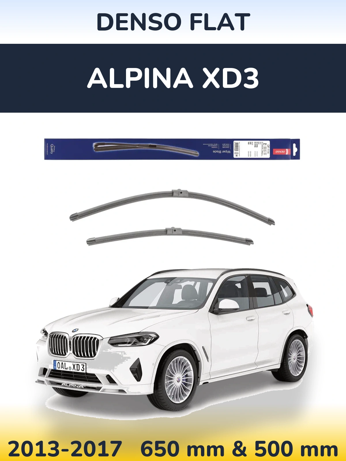 Torkarblad Denso Flat för Alpina XD3