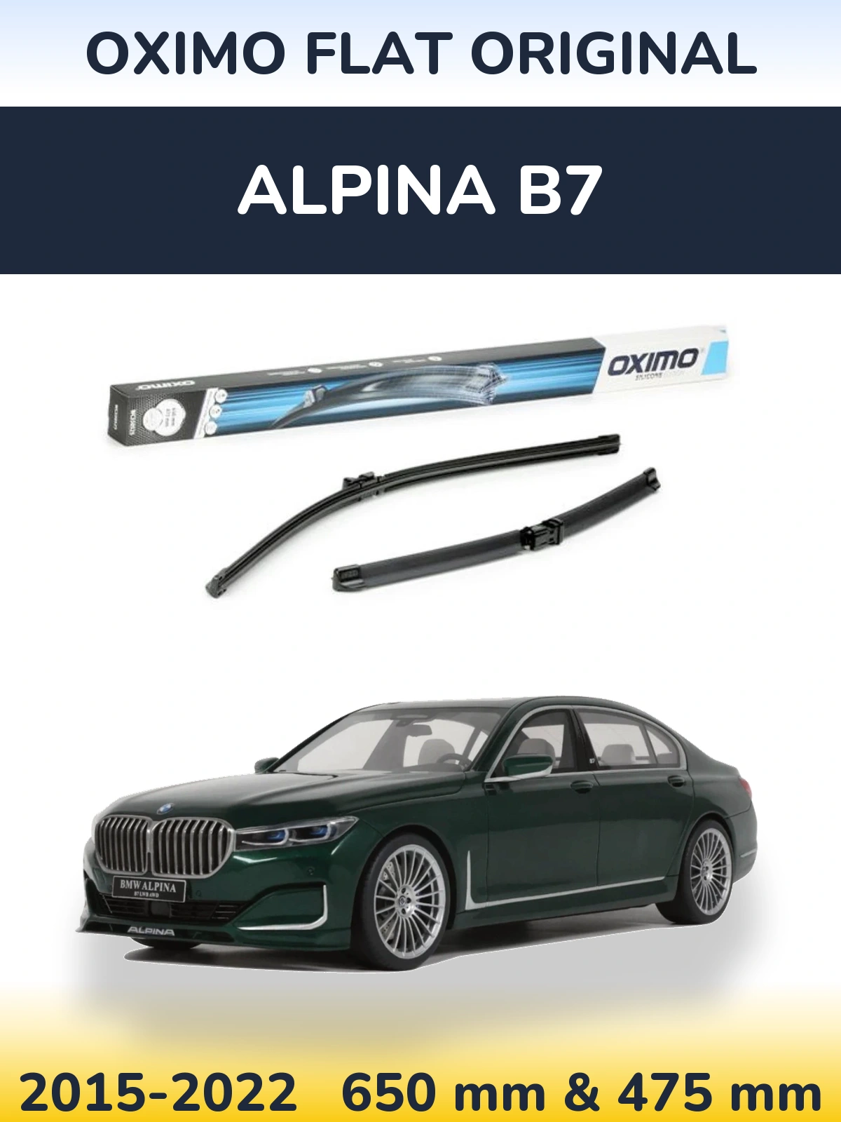 Torkarblad Oximo Flat Original för Alpina B7