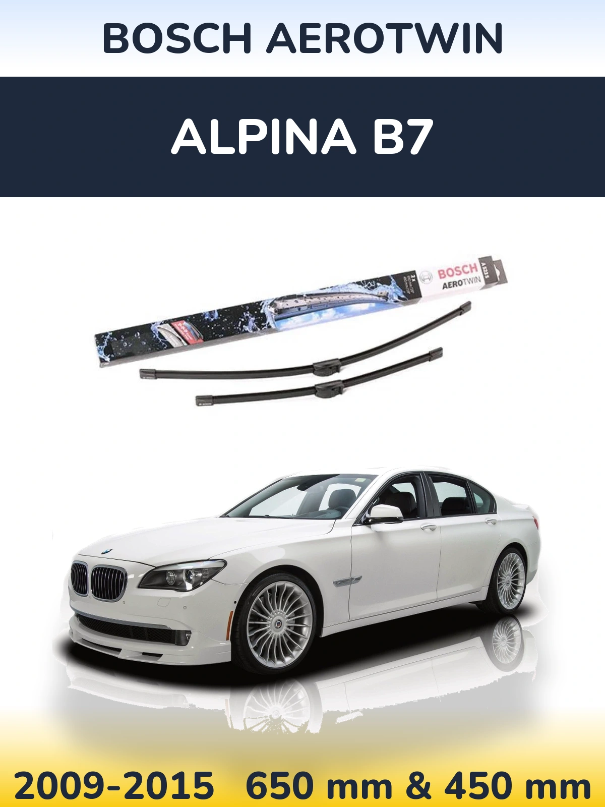 Torkarblad BOSCH AeroTwin för Alpina B7
