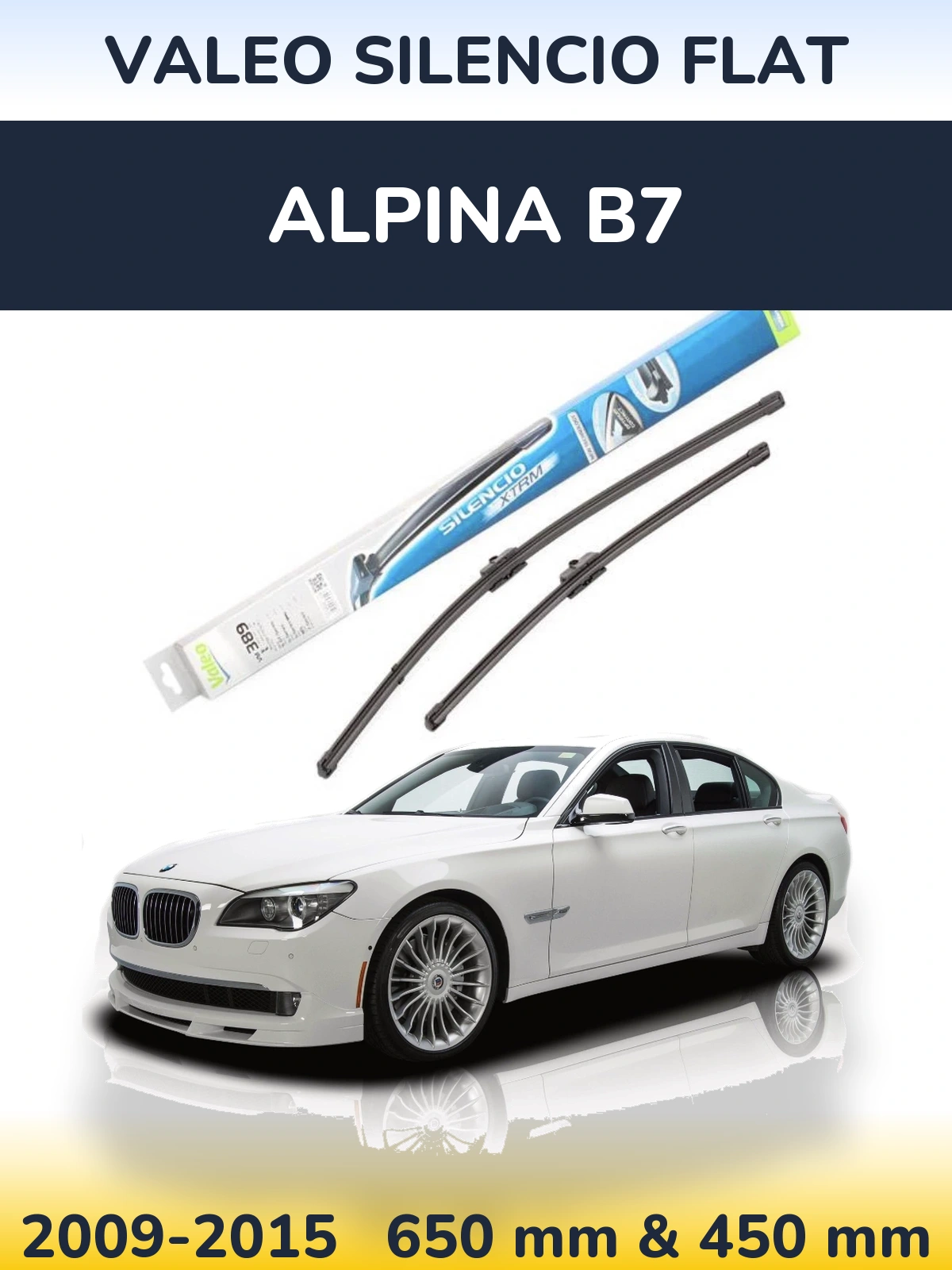 Torkarblad Valeo Silencio Flat för Alpina B7