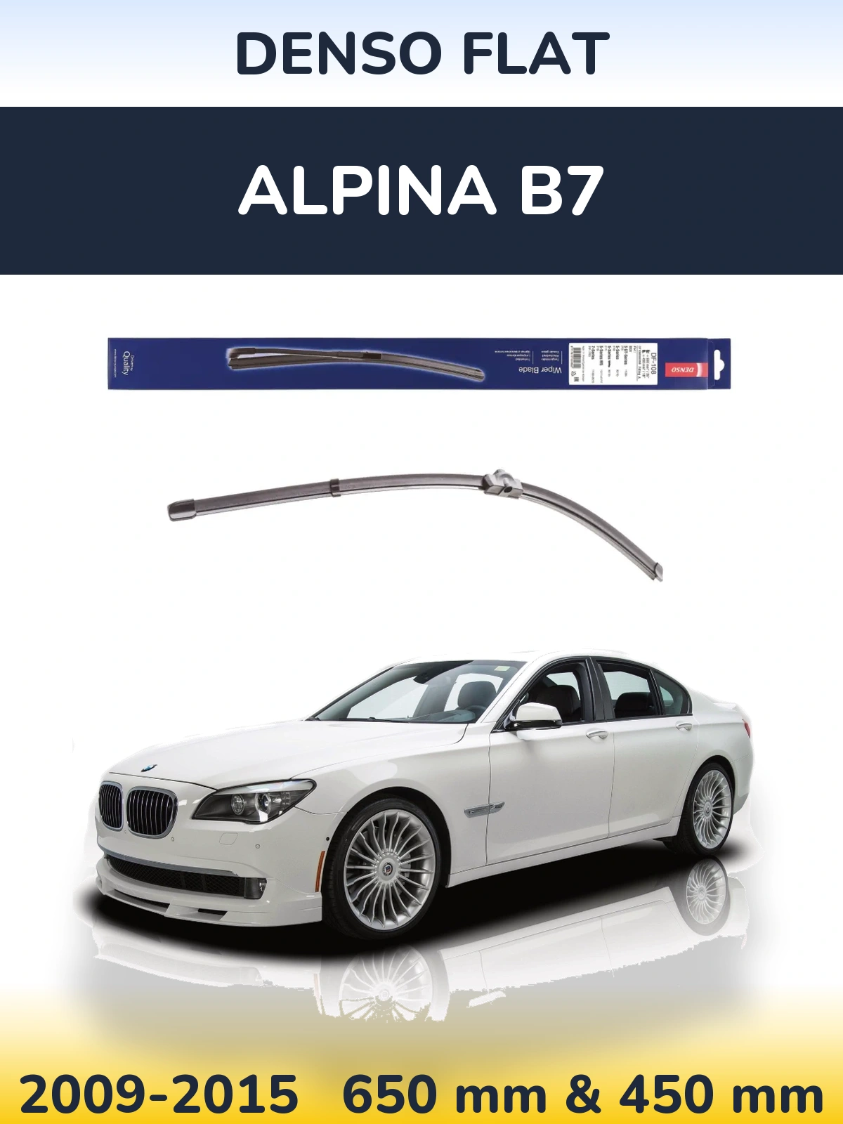 Torkarblad Denso Flat för Alpina B7
