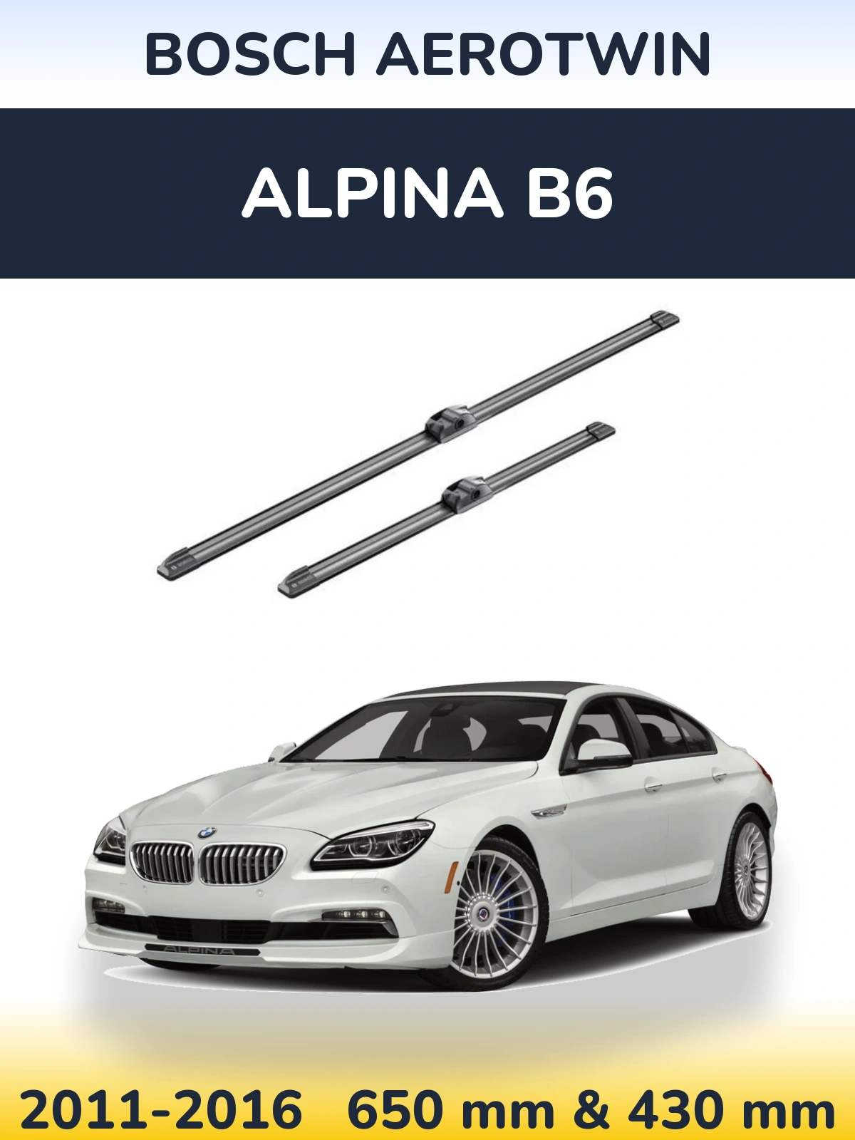 Torkarblad BOSCH AeroTwin för Alpina B6