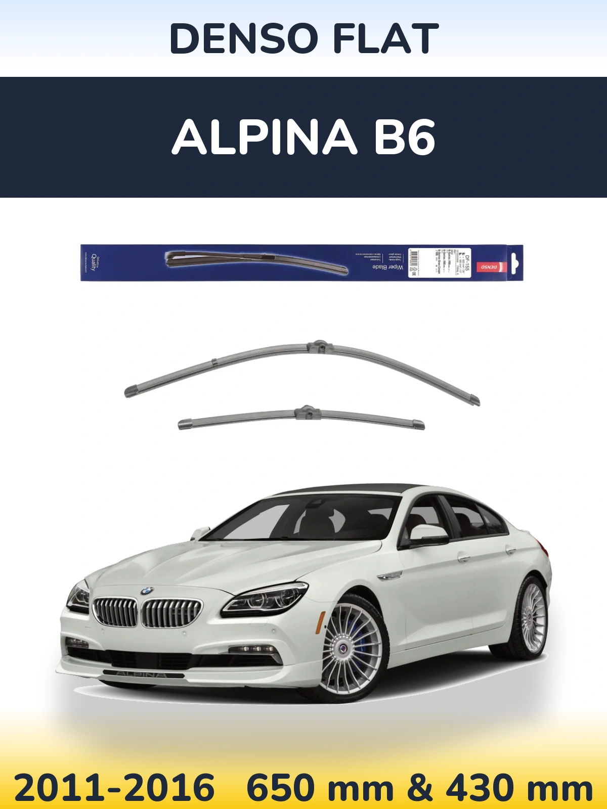 Torkarblad Denso Flat för Alpina B6