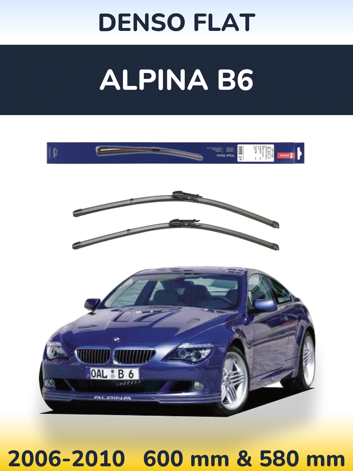 Torkarblad Denso Flat för Alpina B6