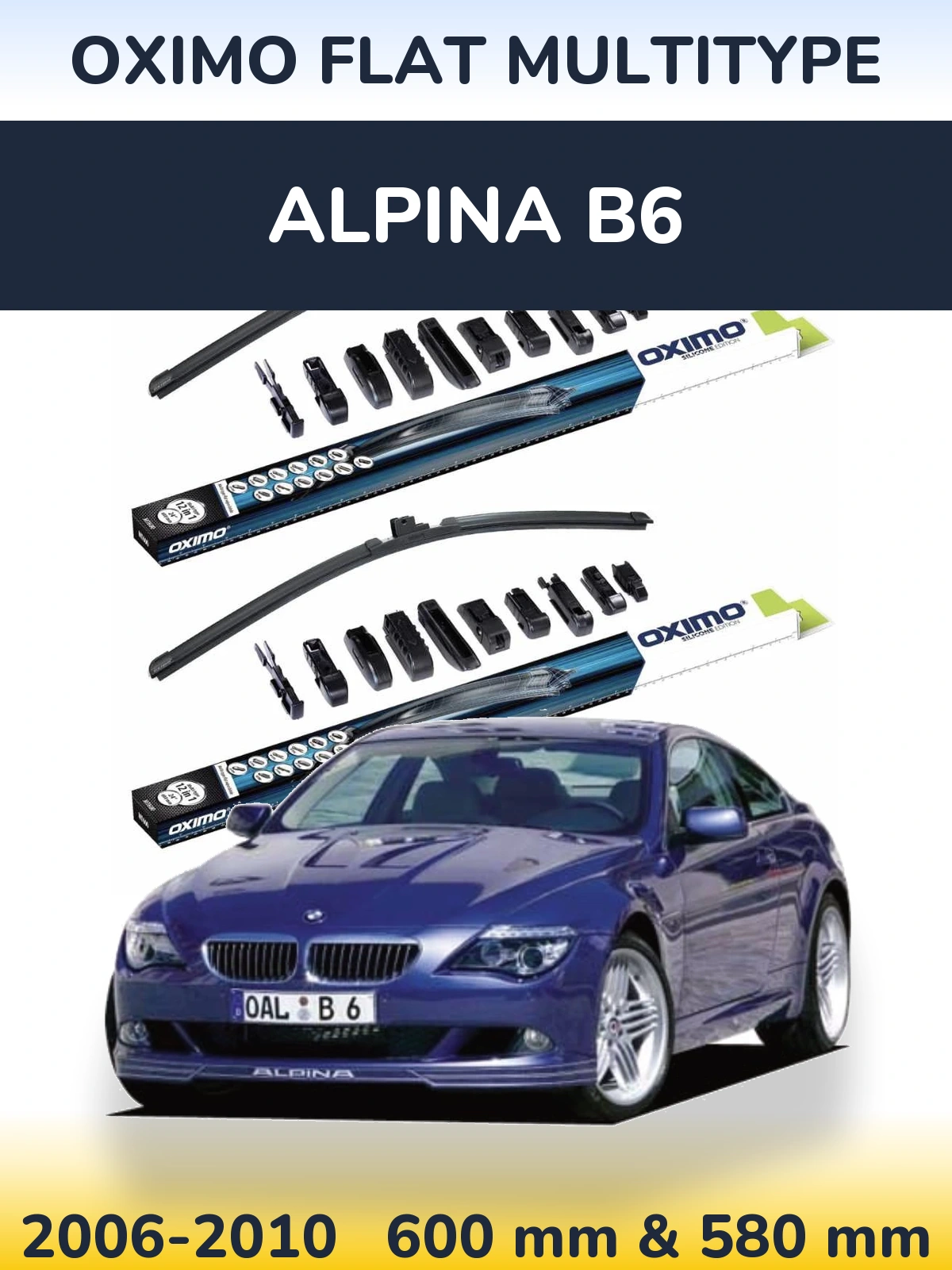 Torkarblad Oximo Flat MultiType för Alpina B6