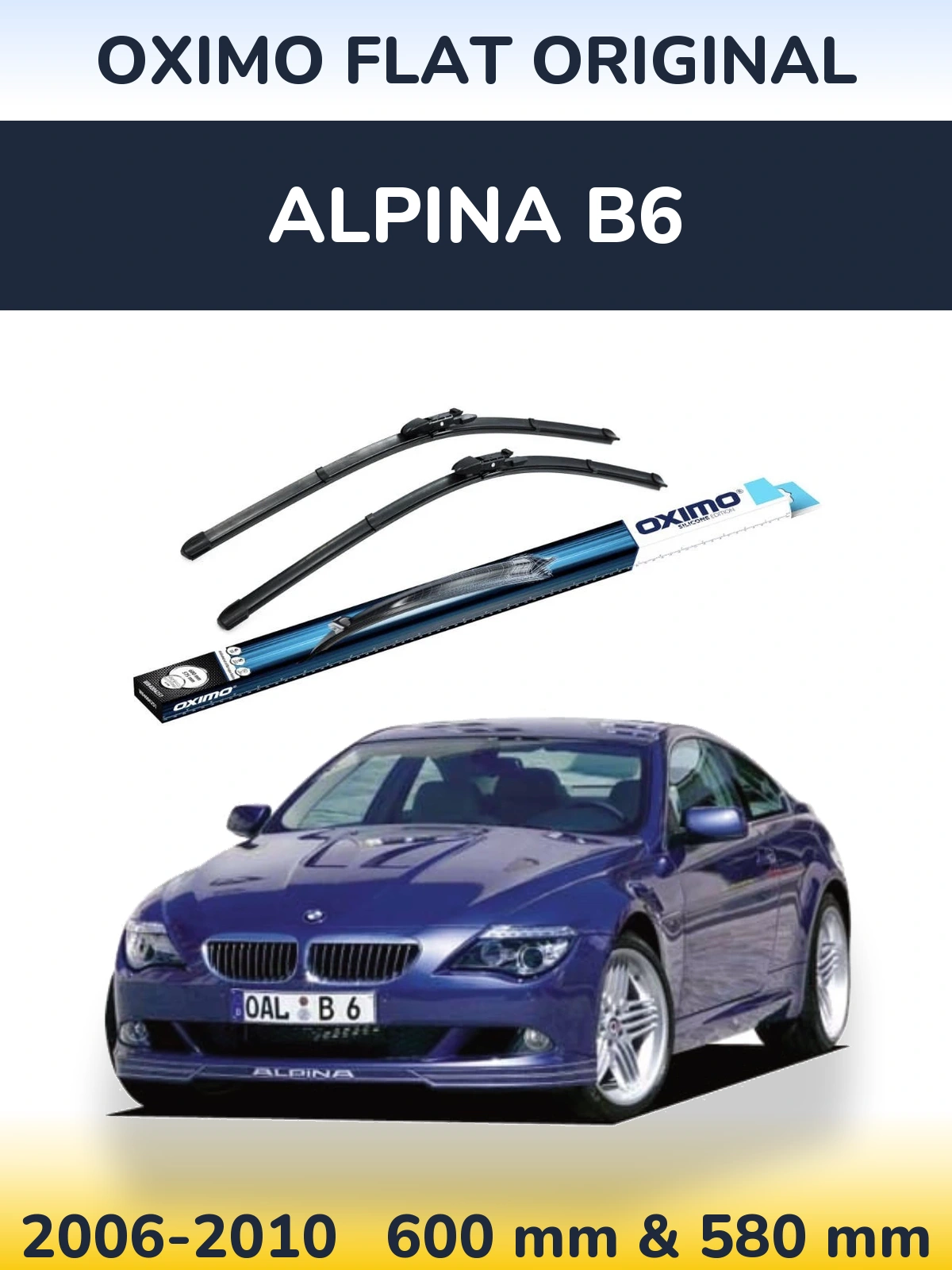 Torkarblad Oximo Flat Original för Alpina B6
