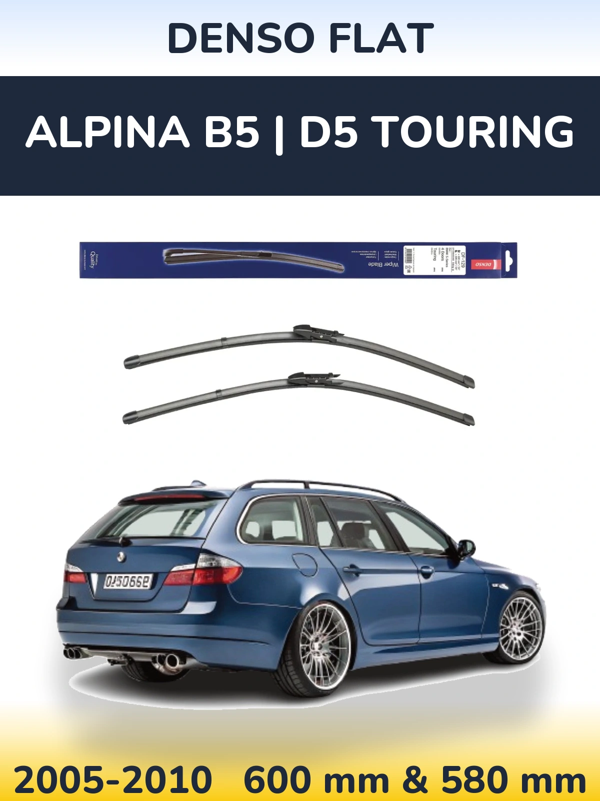 Torkarblad Denso Flat för Alpina B5 | D5 Touring