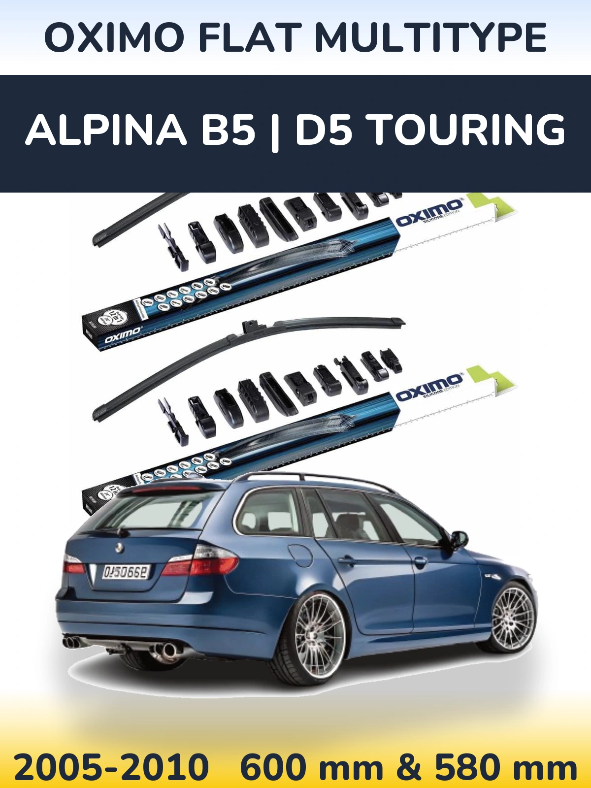 Torkarblad Oximo Flat MultiType för Alpina B5 | D5 Touring