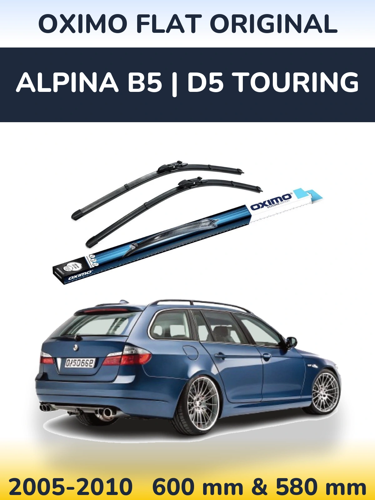 Torkarblad Oximo Flat Original för Alpina B5 | D5 Touring