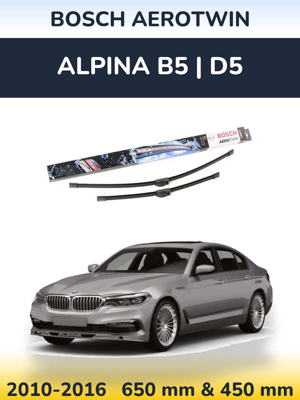 Torkarblad BOSCH AeroTwin för Alpina B5 | D5