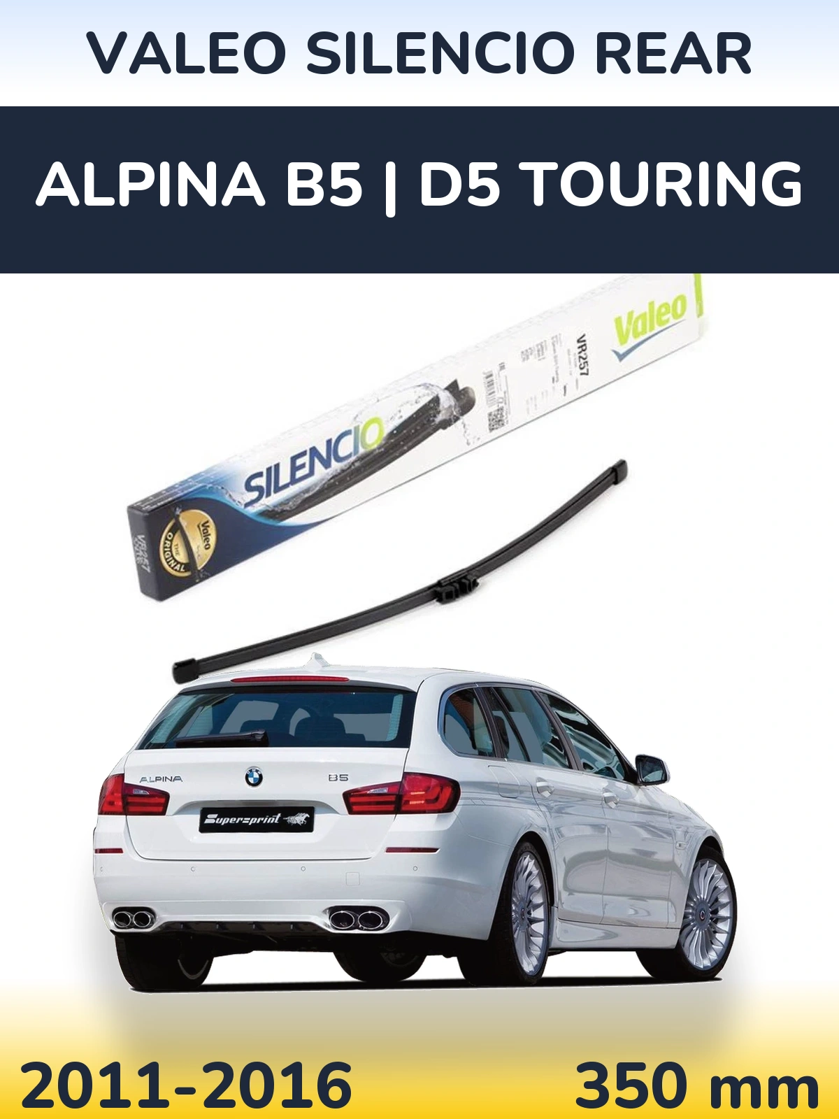 Torkarblad Valeo Silencio Rear för Alpina B5 | D5 Touring