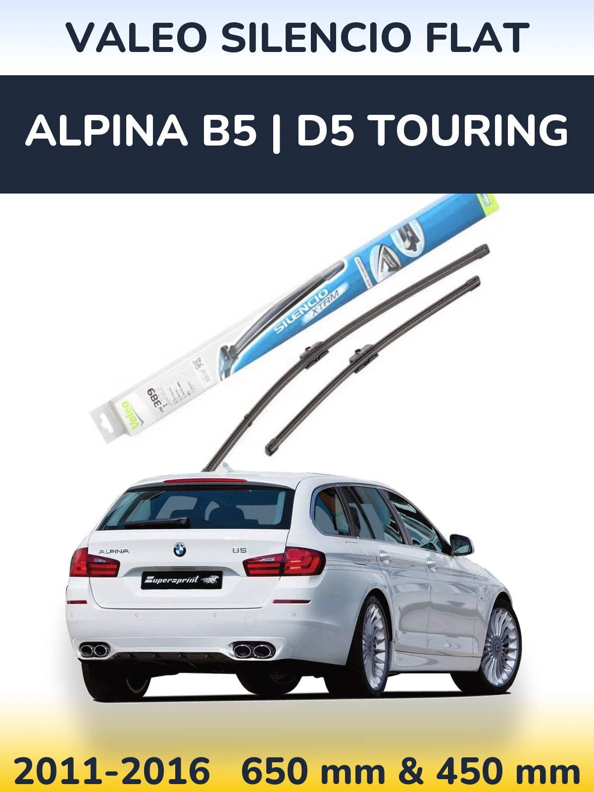 Torkarblad Valeo Silencio Flat för Alpina B5 | D5 Touring