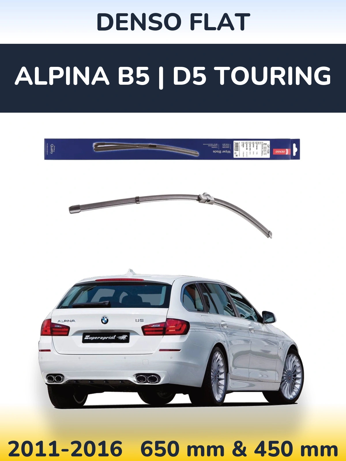 Torkarblad Denso Flat för Alpina B5 | D5 Touring