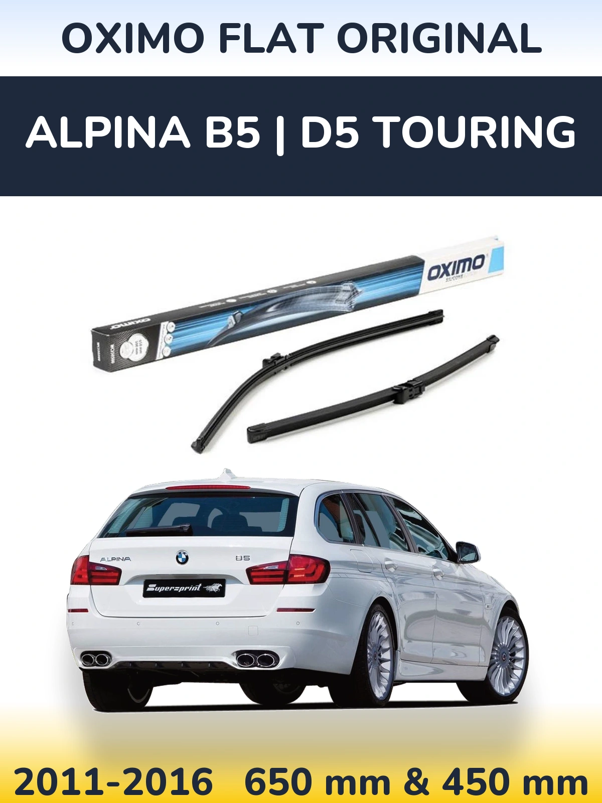 Torkarblad Oximo Flat Original för Alpina B5 | D5 Touring