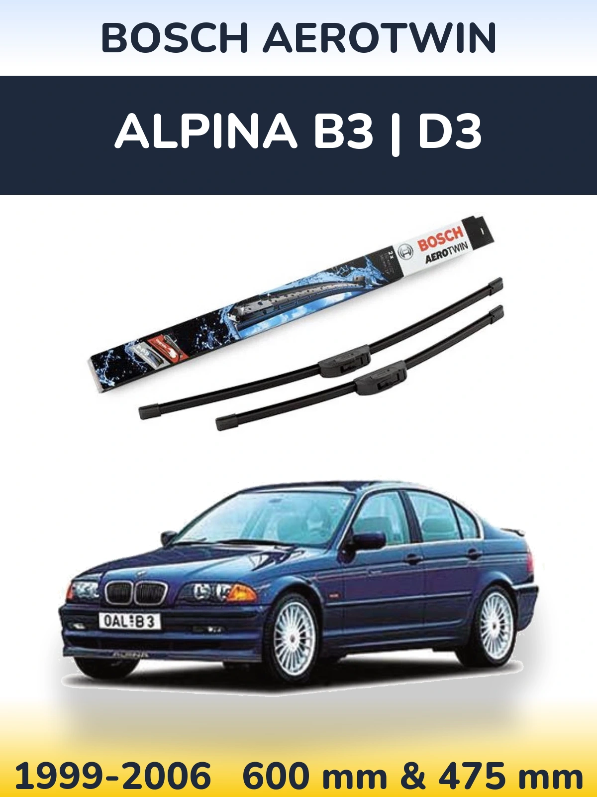 Torkarblad BOSCH AeroTwin för Alpina B3 | D3