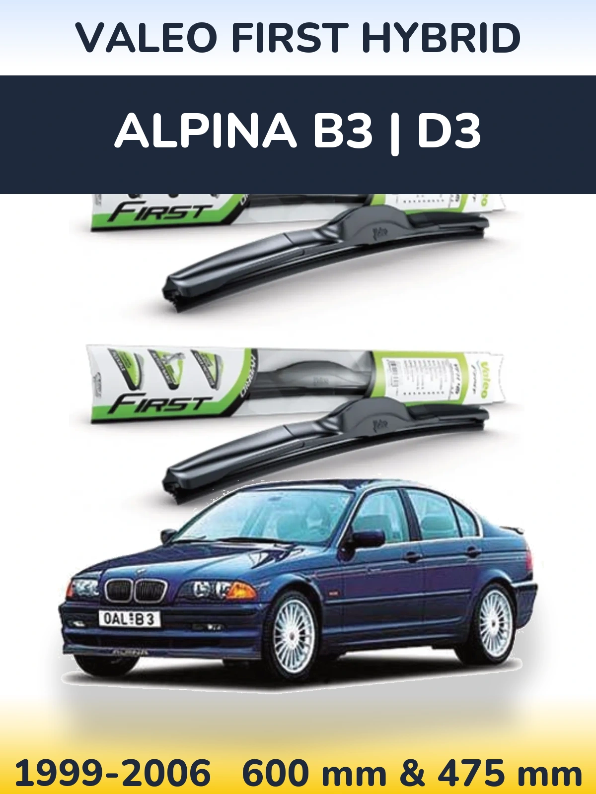 Torkarblad Valeo First Hybrid för Alpina B3 | D3