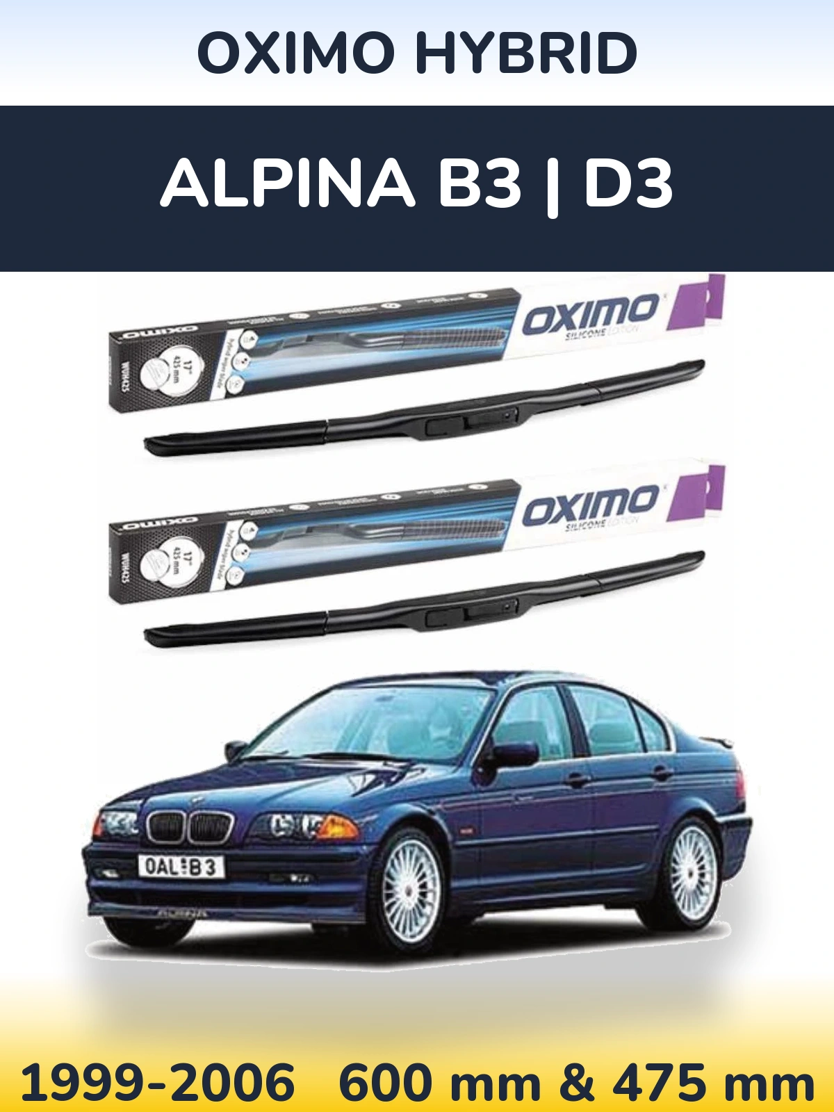 Torkarblad Oximo Hybrid för Alpina B3 | D3