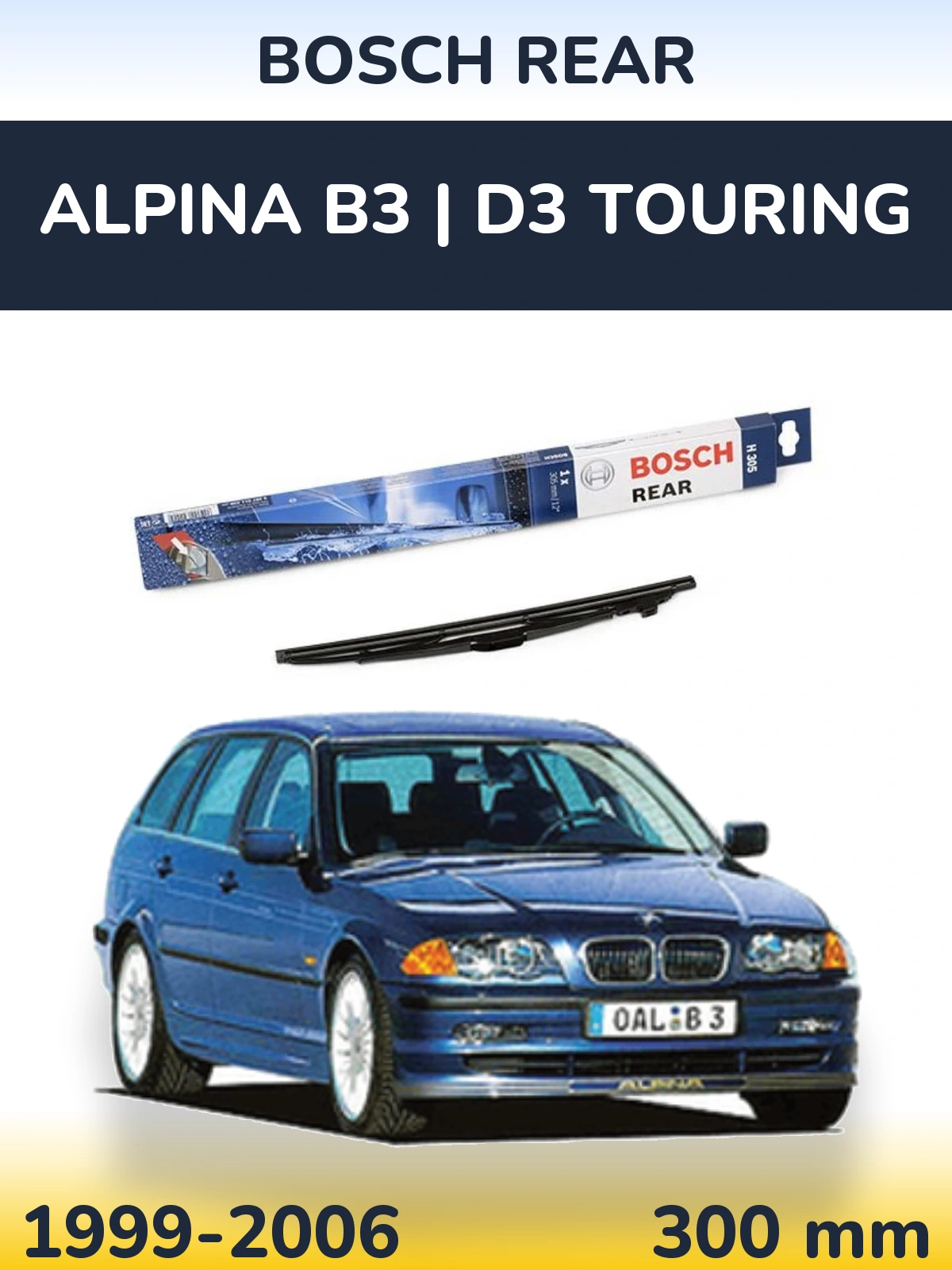 Torkarblad BOSCH Rear för Alpina B3 | D3 Touring