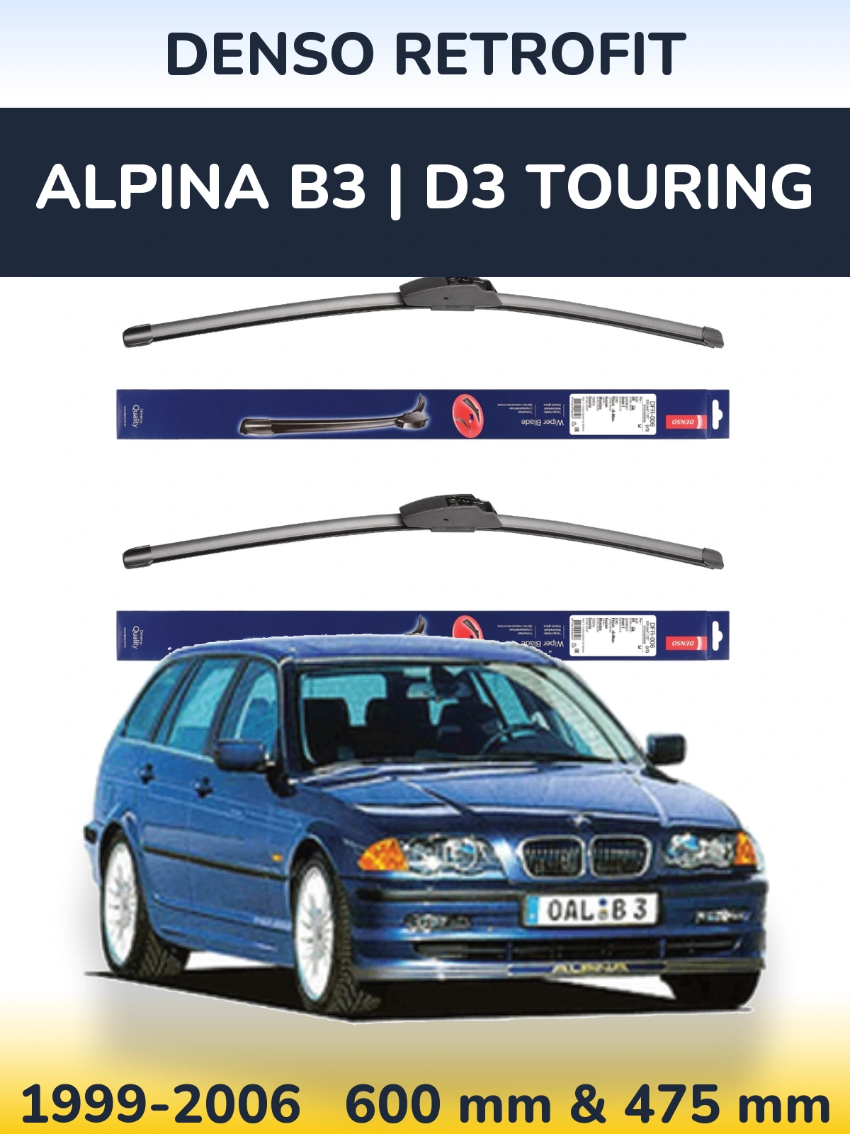 Torkarblad Denso Retrofit för Alpina B3 | D3 Touring