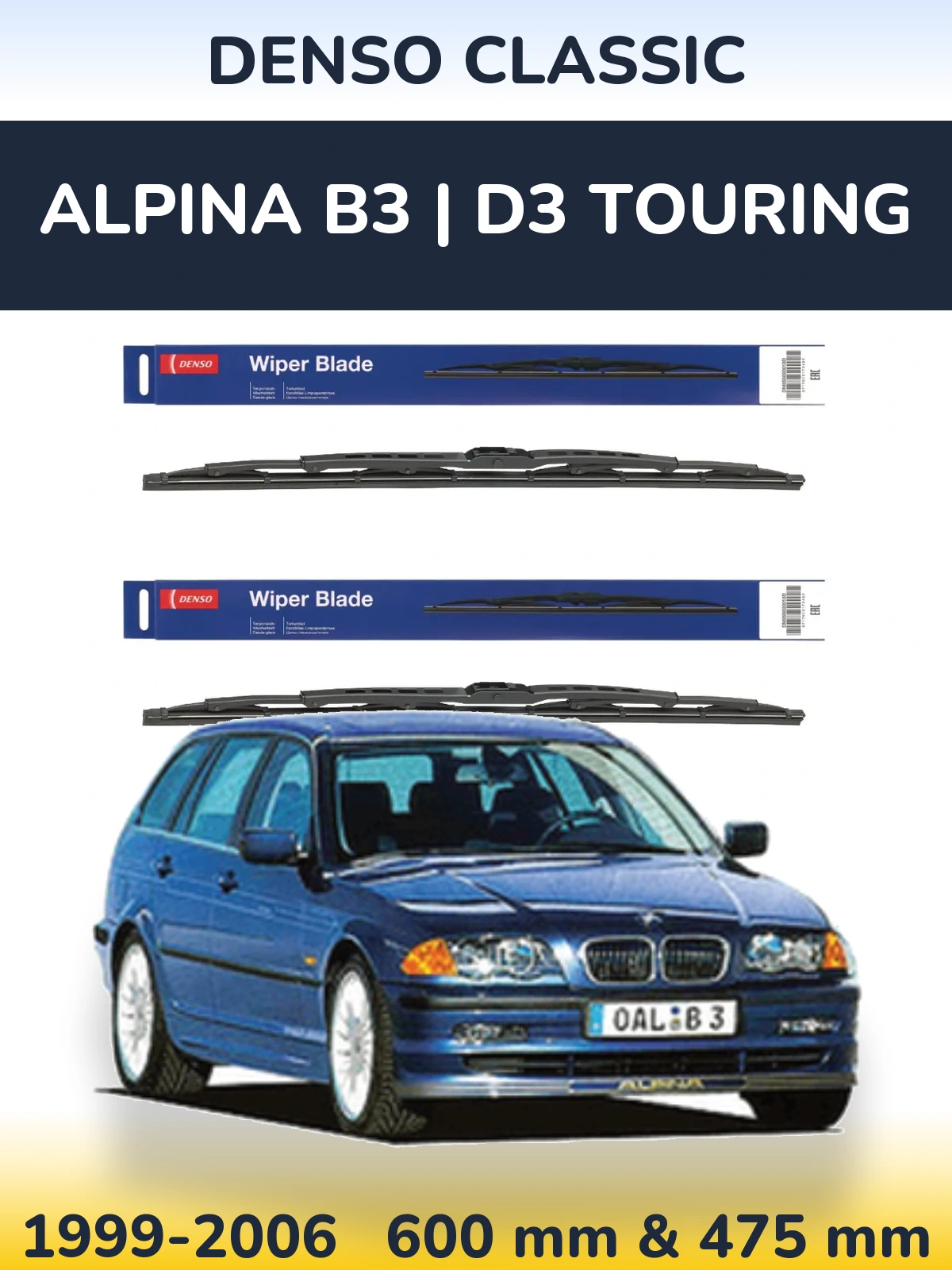 Torkarblad Denso Classic för Alpina B3 | D3 Touring