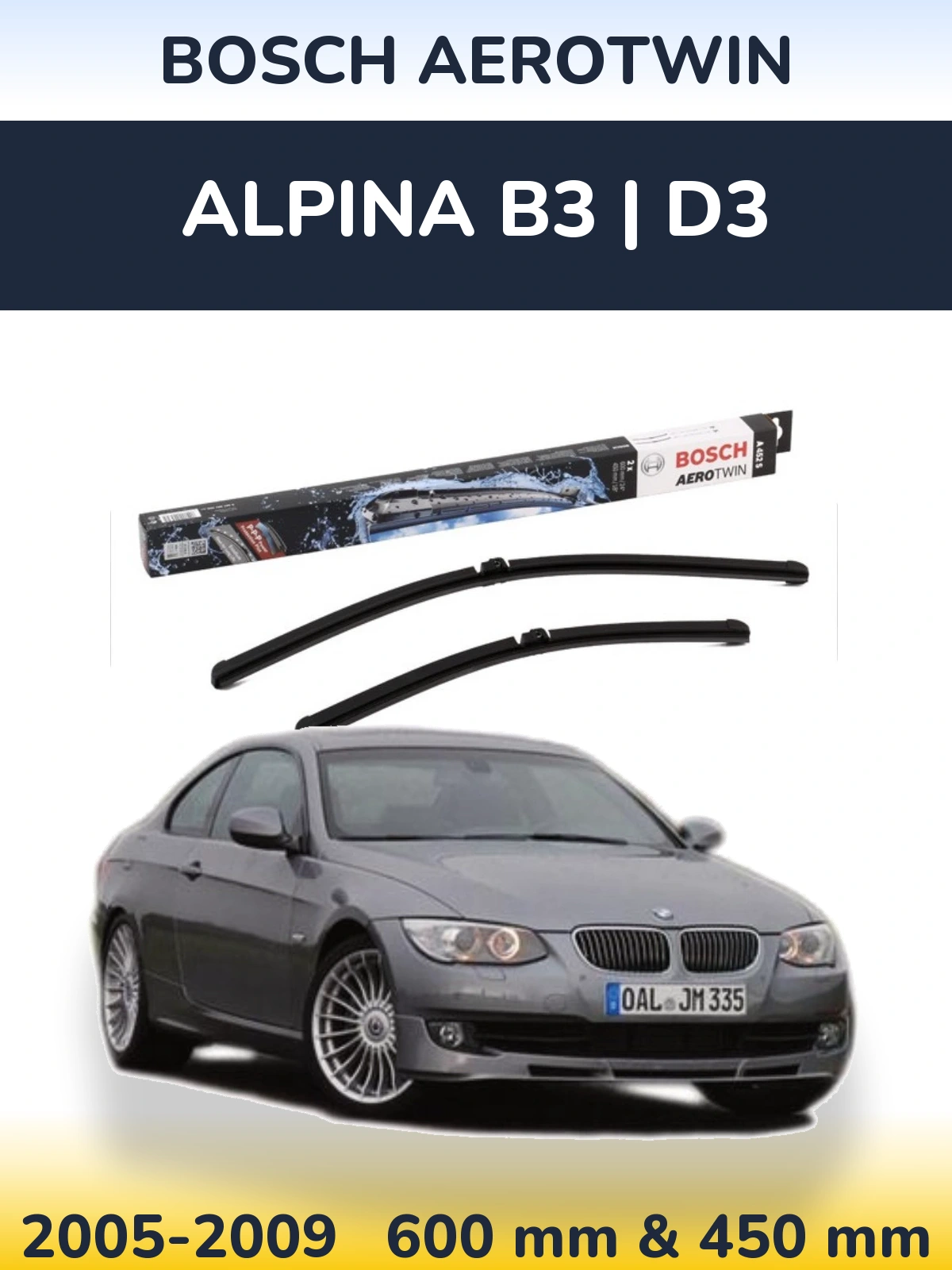 Torkarblad BOSCH AeroTwin för Alpina B3 | D3