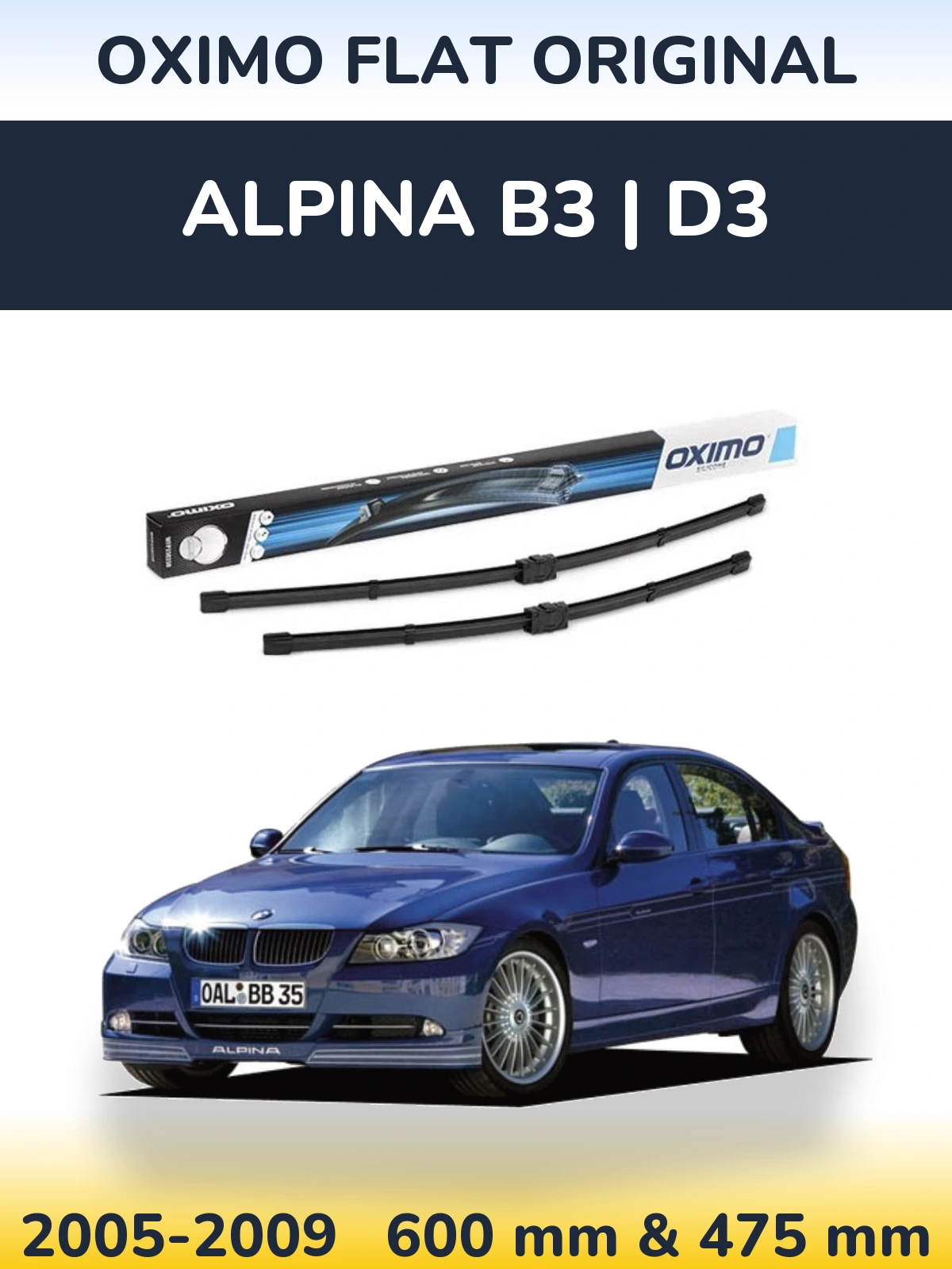 Torkarblad Oximo Flat Original för Alpina B3 | D3
