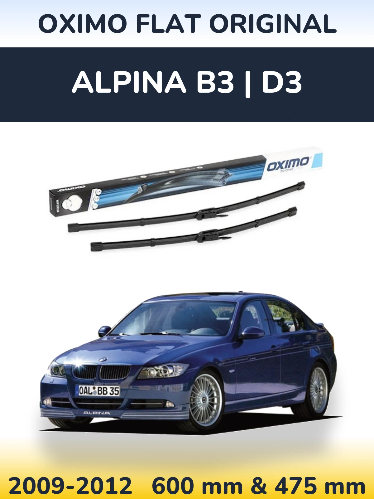 Torkarblad Oximo Flat Original för Alpina B3 | D3