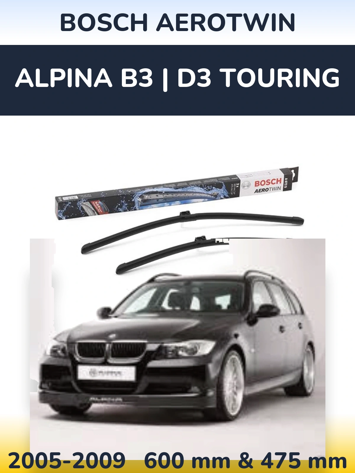 Torkarblad BOSCH AeroTwin för Alpina B3 | D3 Touring