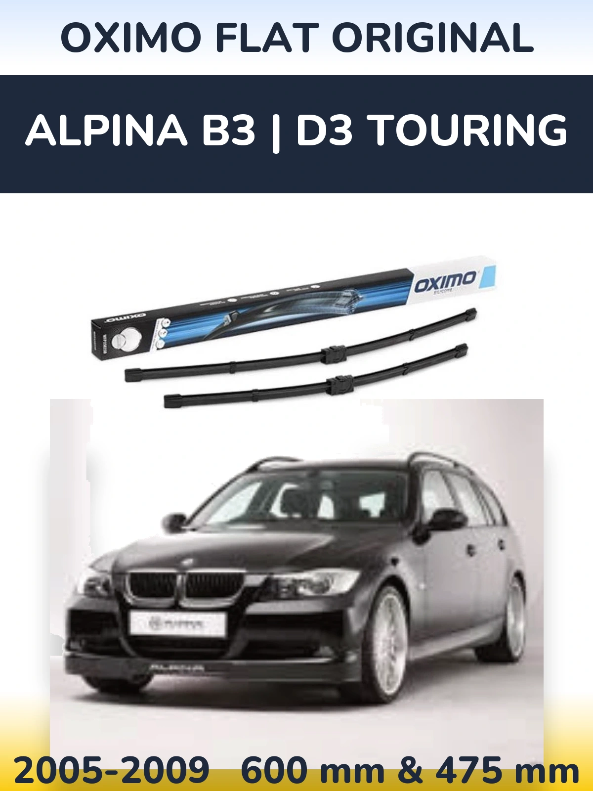 Torkarblad Oximo Flat Original för Alpina B3 | D3 Touring
