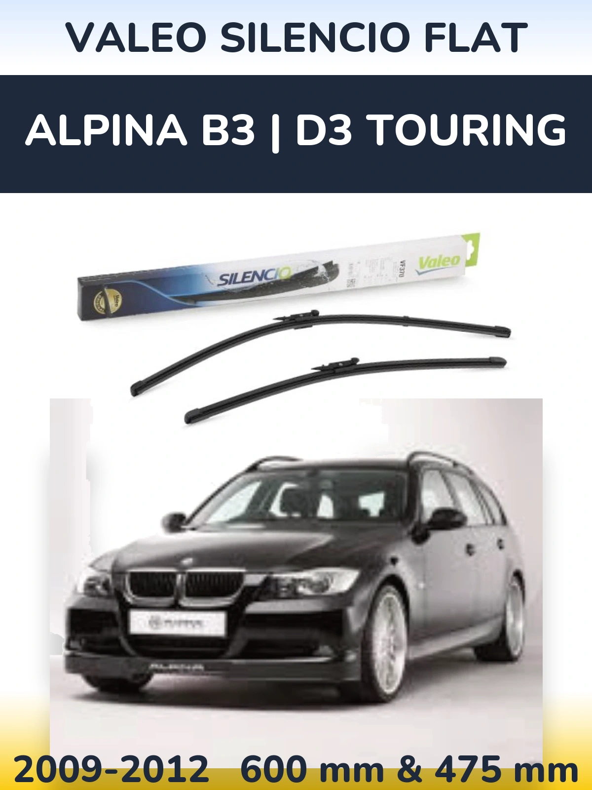 Torkarblad Valeo Silencio Flat för Alpina B3 | D3 Touring