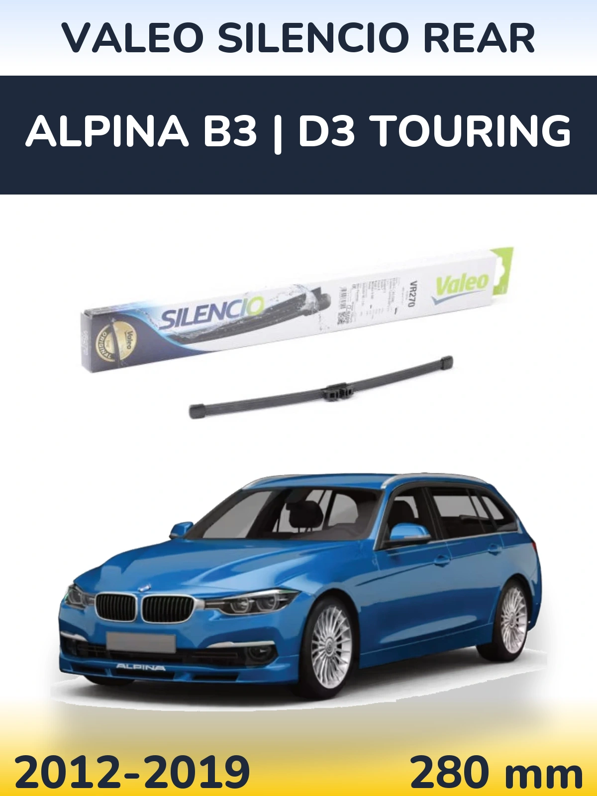 Torkarblad Valeo Silencio Rear för Alpina B3 | D3 Touring