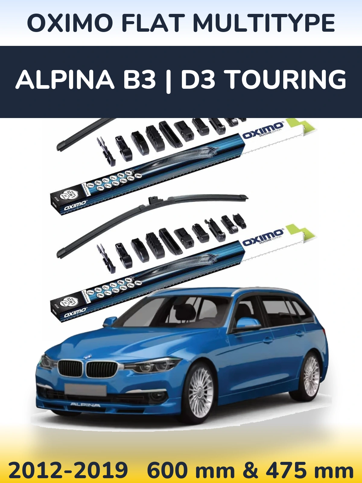 Torkarblad Oximo Flat MultiType för Alpina B3 | D3 Touring