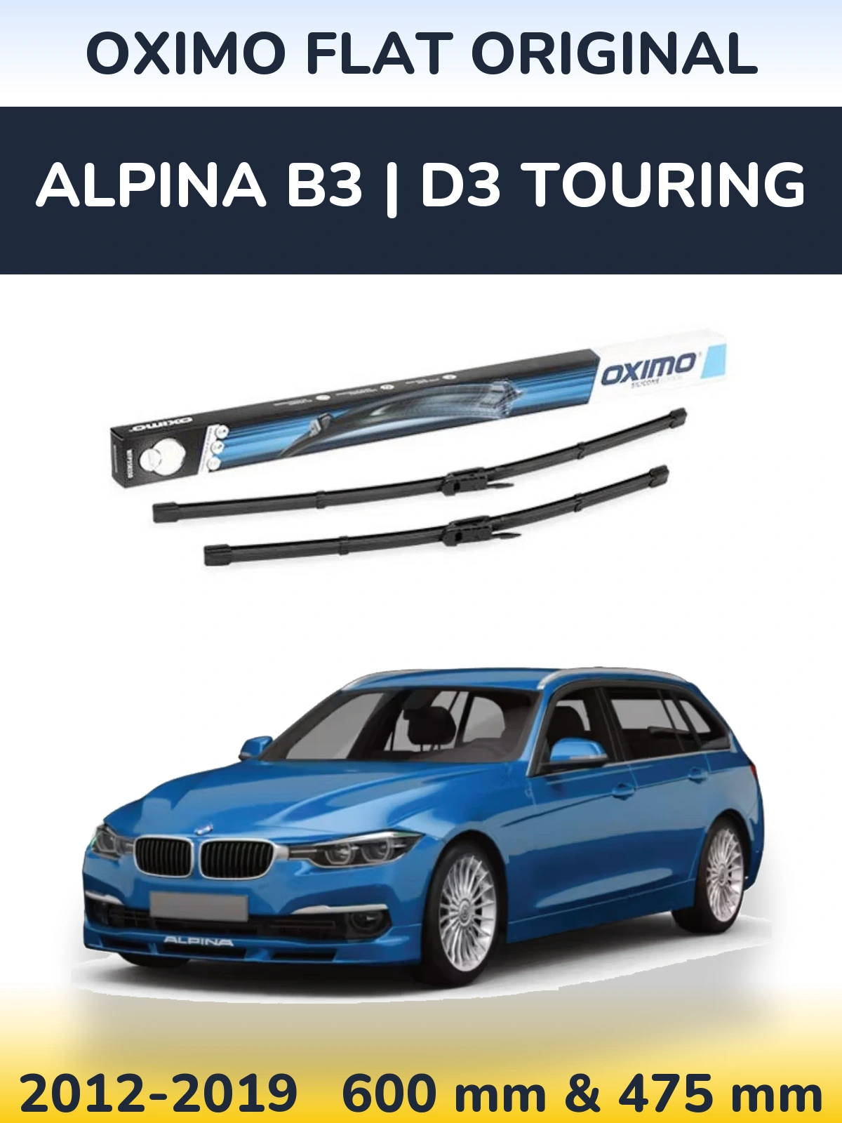 Torkarblad Oximo Flat Original för Alpina B3 | D3 Touring