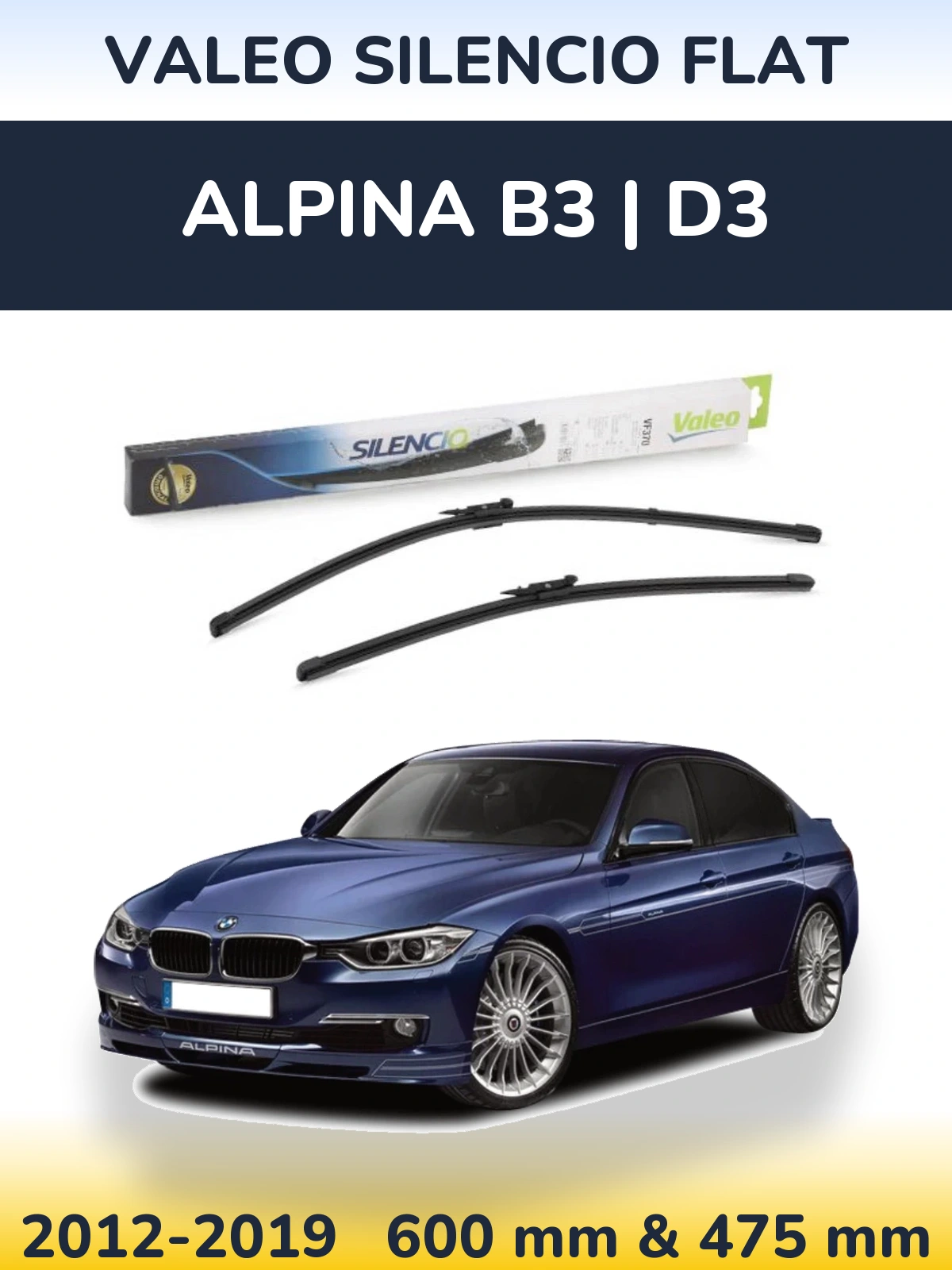 Torkarblad Valeo Silencio Flat för Alpina B3 | D3