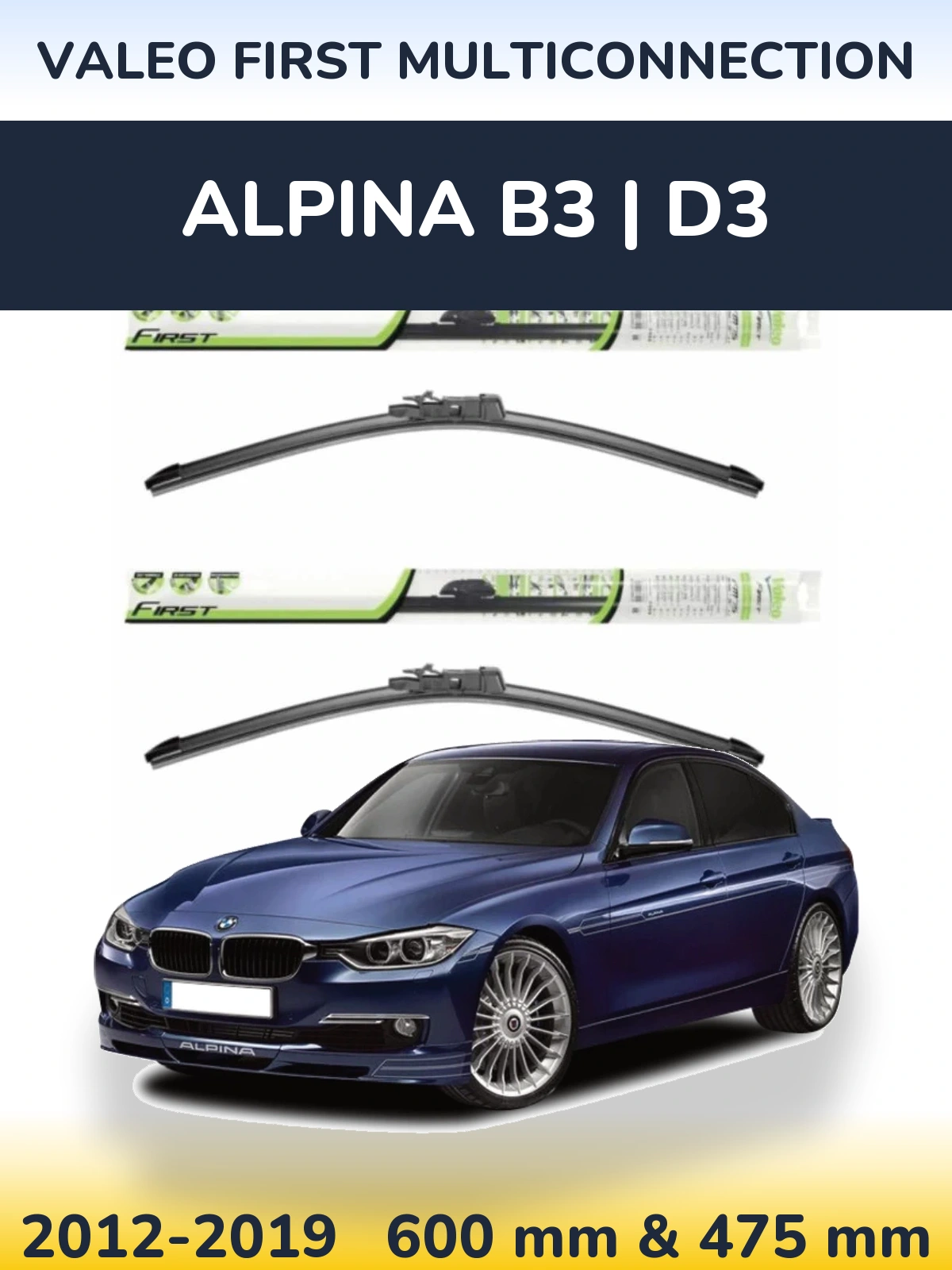 Torkarblad Valeo First MultiConnection för Alpina B3 | D3