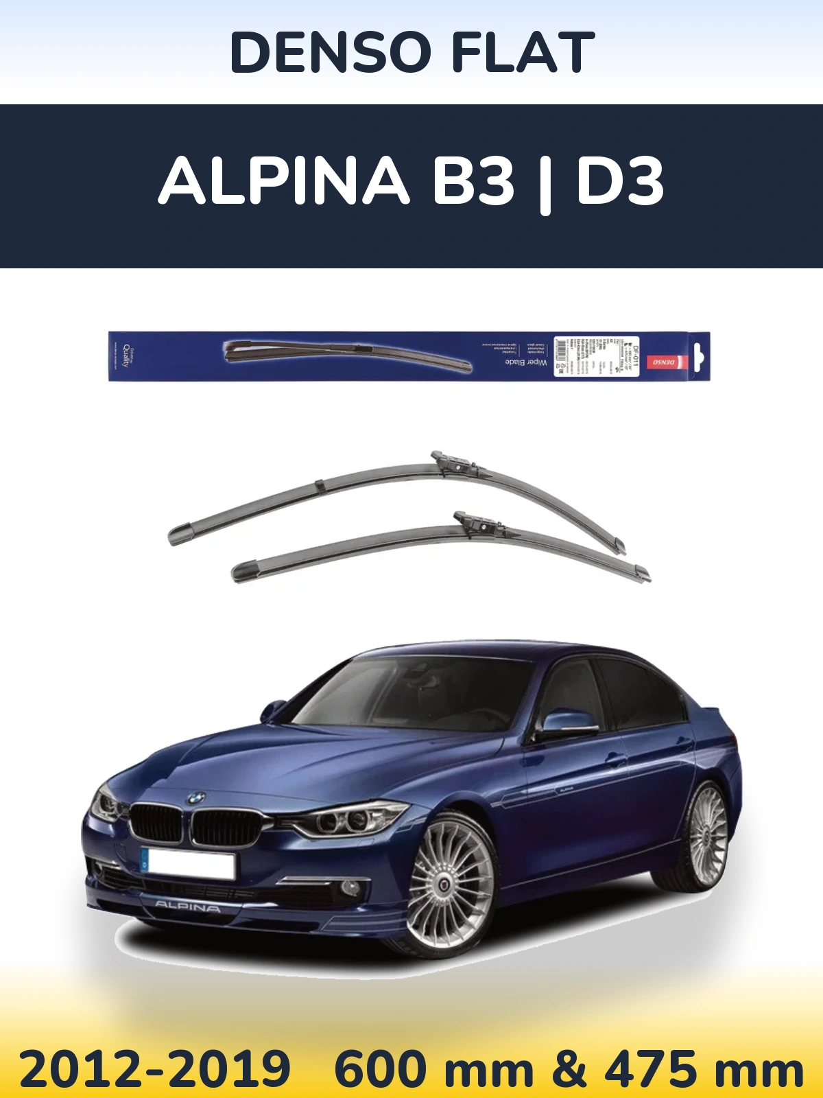 Torkarblad Denso Flat för Alpina B3 | D3