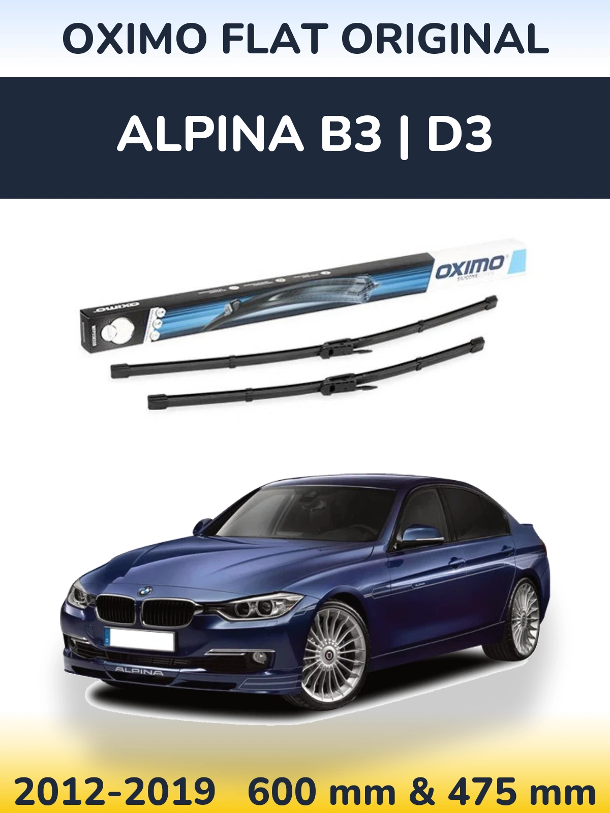 Torkarblad Oximo Flat Original för Alpina B3 | D3