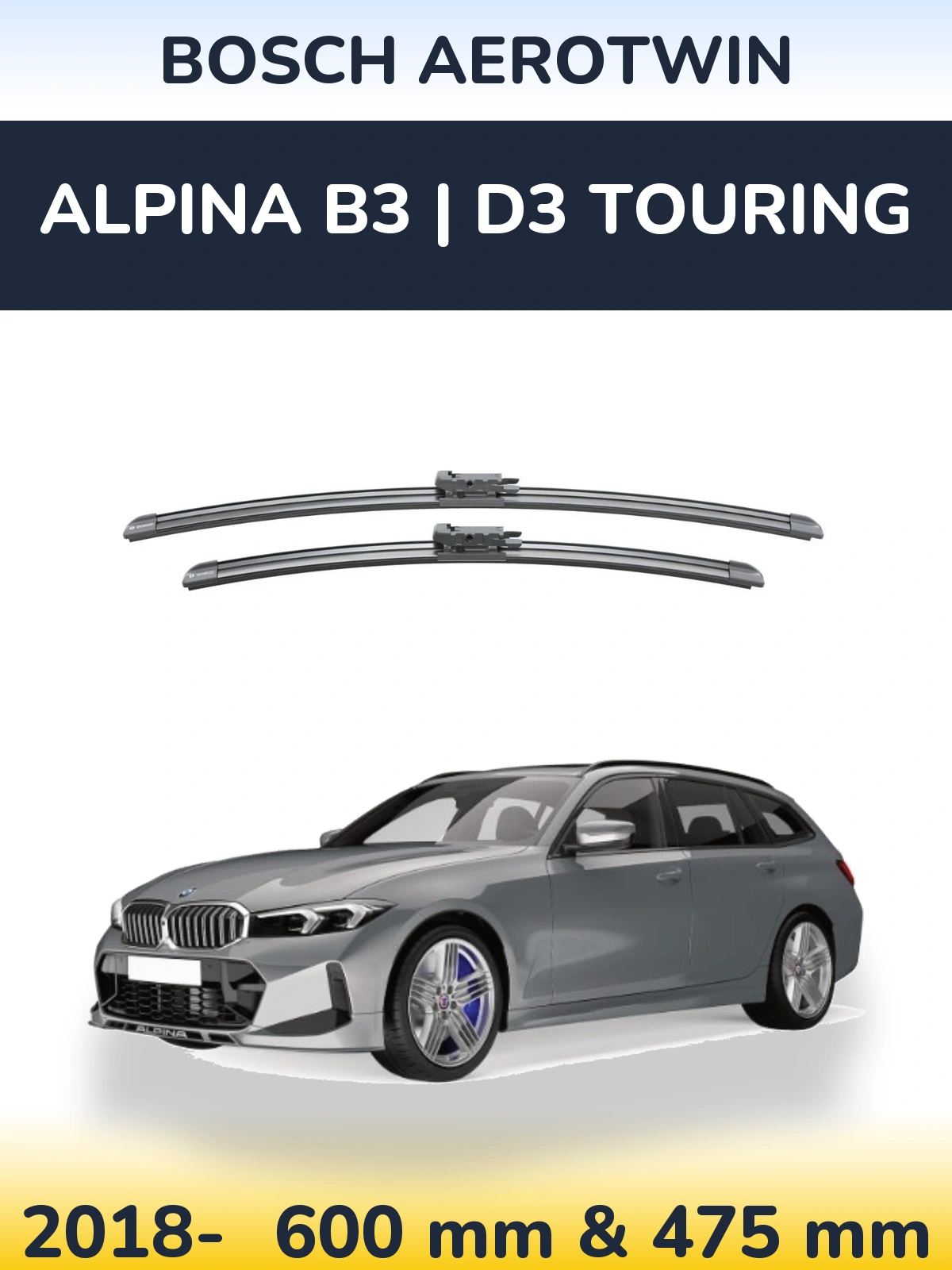 Torkarblad BOSCH AeroTwin för Alpina B3 | D3 Touring
