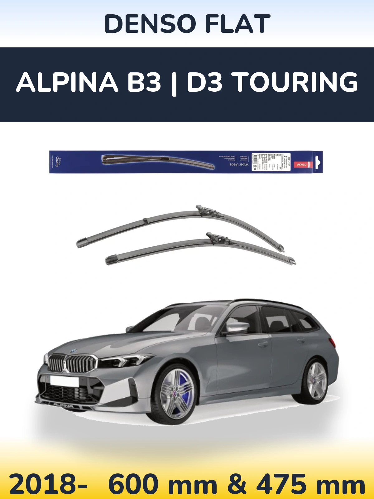Torkarblad Denso Flat för Alpina B3 | D3 Touring
