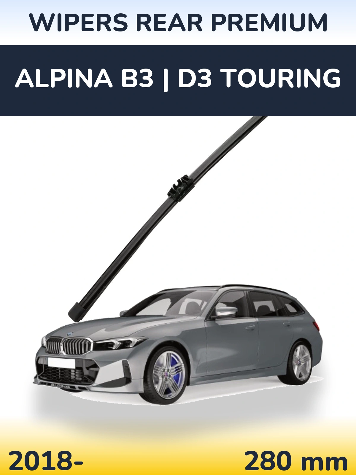 Задний дворник WIPERS REAR PREMIUM 280 мм для Alpina B3 | D3 Touring 2018-2026