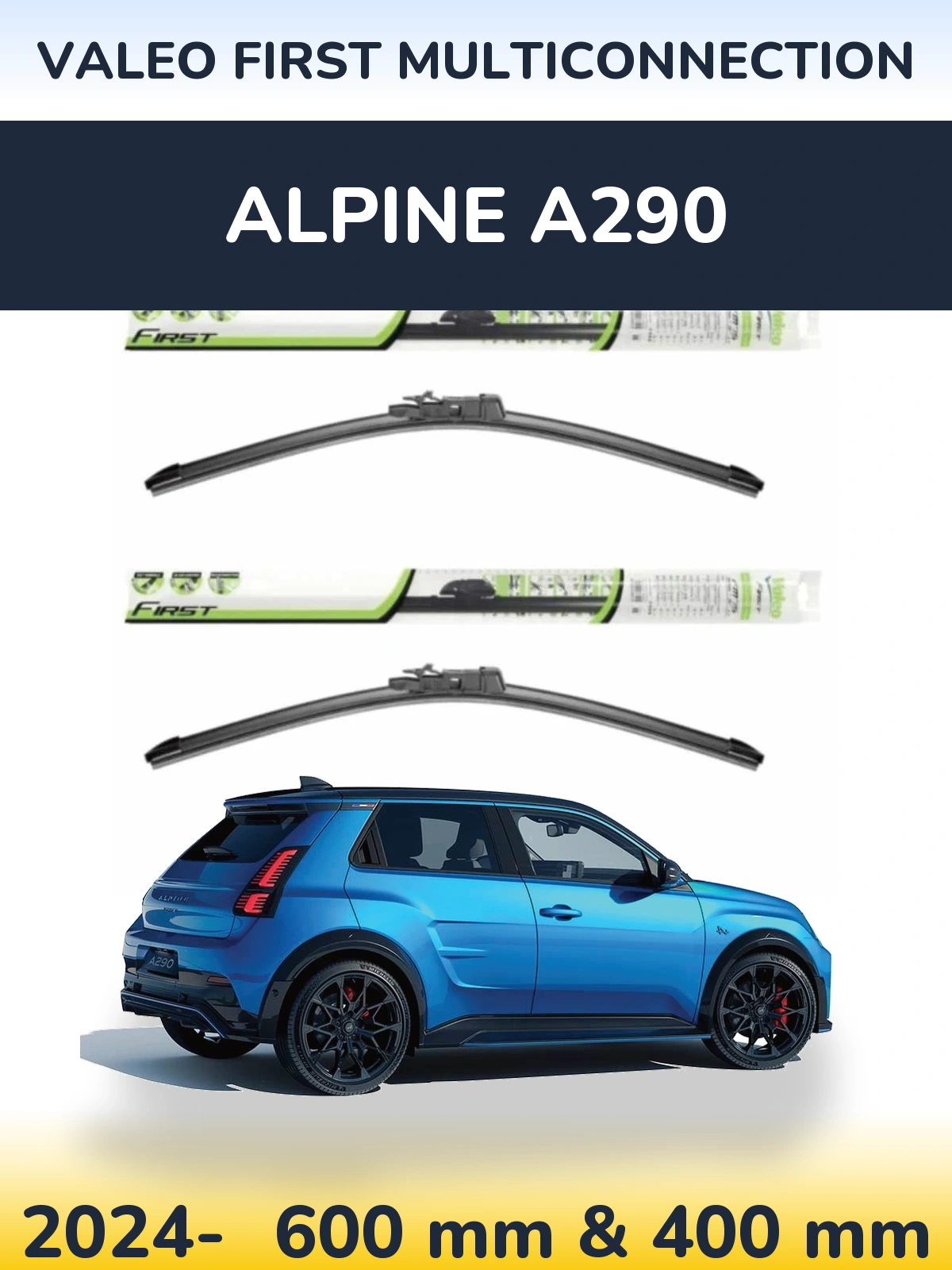 Torkarblad Valeo First MultiConnection för Alpine A290