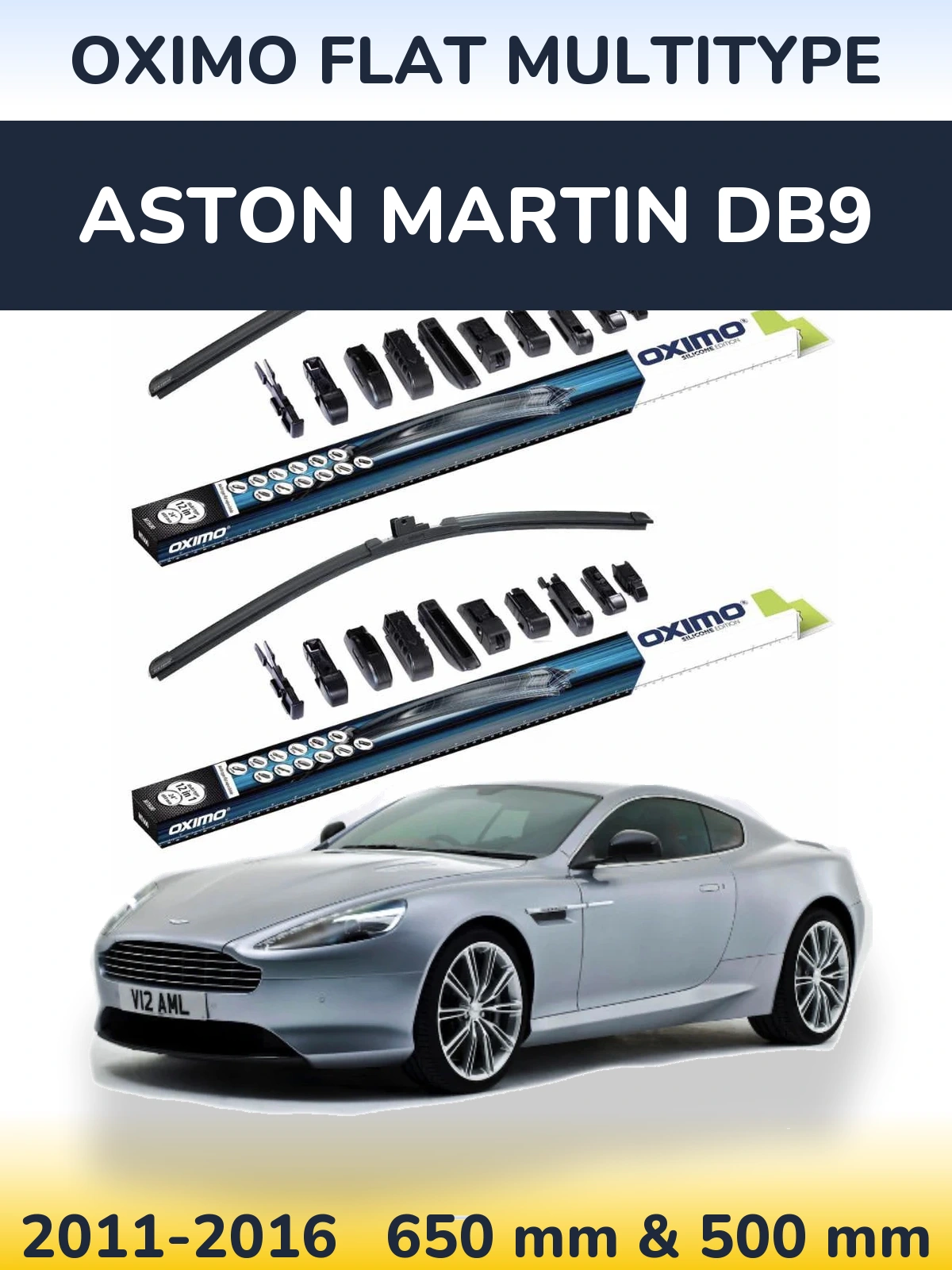 Torkarblad Oximo Flat MultiType för Aston Martin DB9