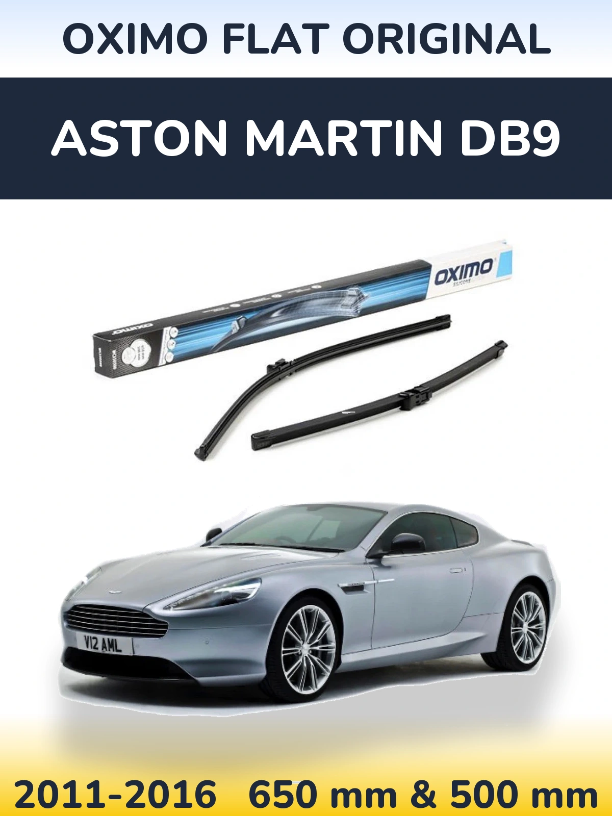Torkarblad Oximo Flat Original för Aston Martin DB9
